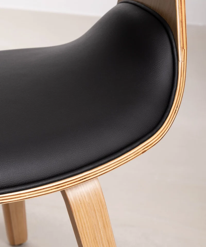 Silla de Comedor en Madera y Polipiel Binsa