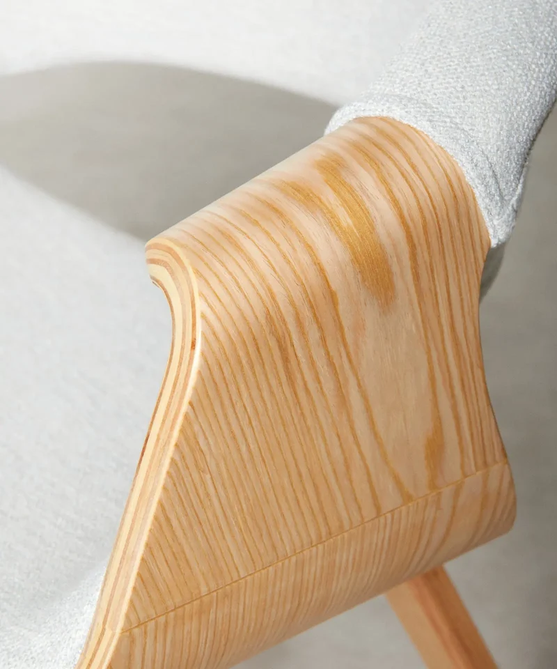 Silla de Comedor en Madera y Polipiel Binsa