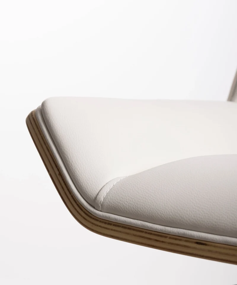 Silla de Escritorio de Polipiel y Madera Lyssa