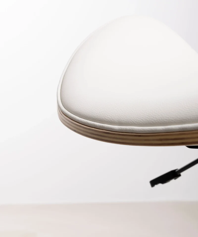 Silla de Escritorio de Polipiel y Madera Shelley