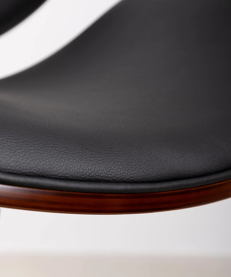 Silla de Escritorio de Polipiel y Madera Shelley