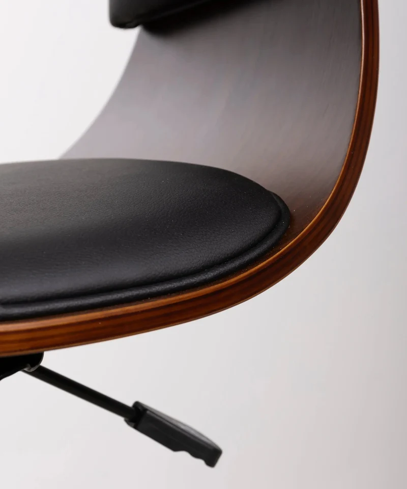 Silla de Escritorio de Polipiel y Madera Beckett
