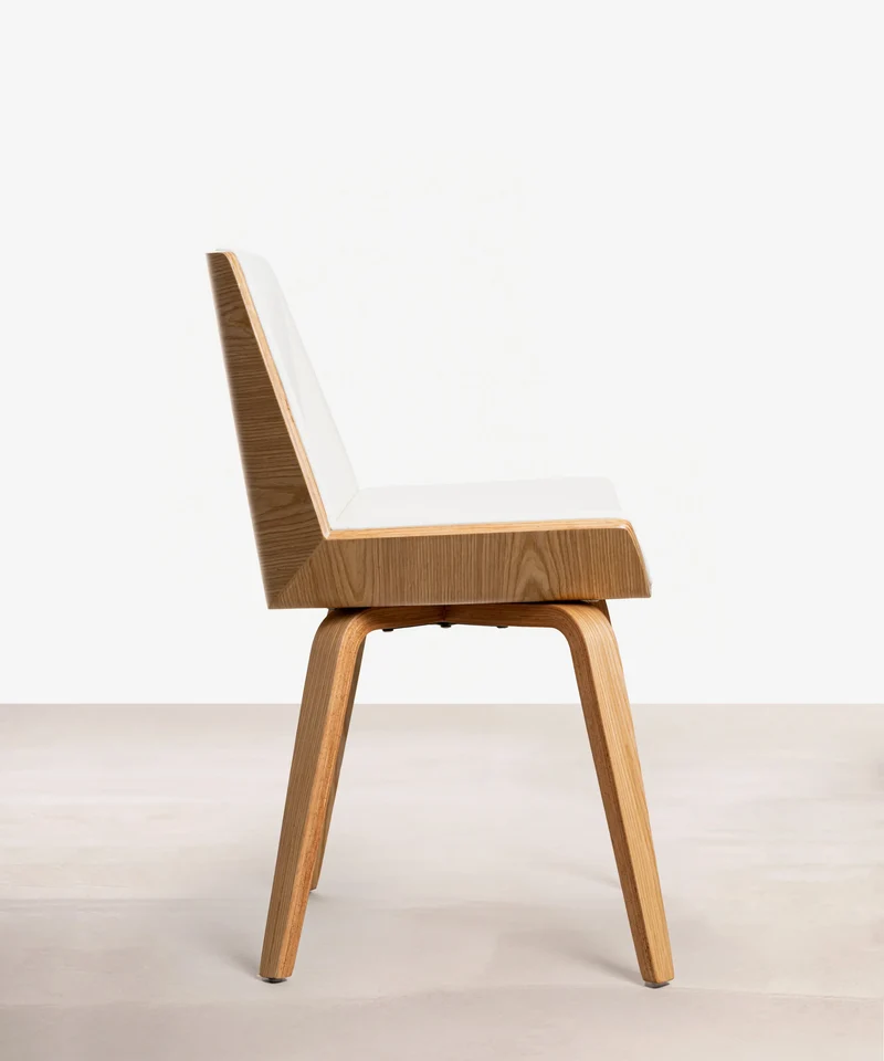 Silla de Comedor en Madera y Polipiel Lyssa