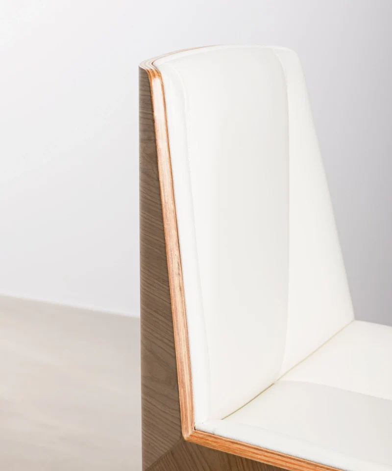 Silla de Comedor en Madera y Polipiel Lyssa