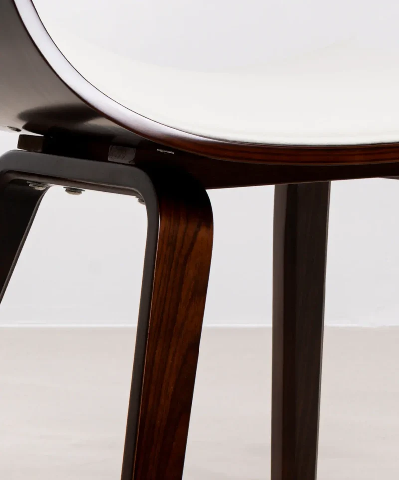 Silla de Comedor en Madera y Polipiel Debbie