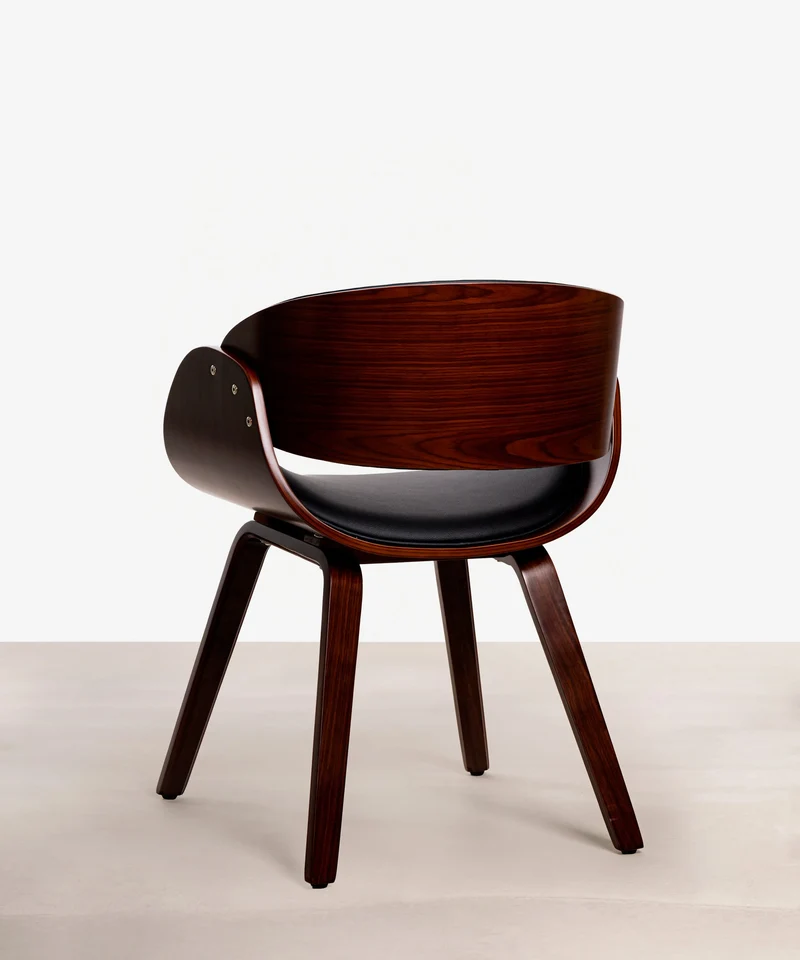Silla de Comedor en Madera y Polipiel Debbie