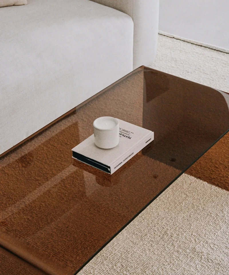 Mesa de Centro Rectangular de Cristal Templado Cheval (100 cm)