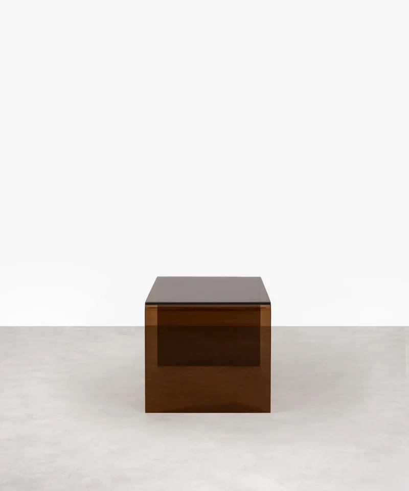 Mesa de Centro Rectangular de Cristal Templado Cheval (100 cm)