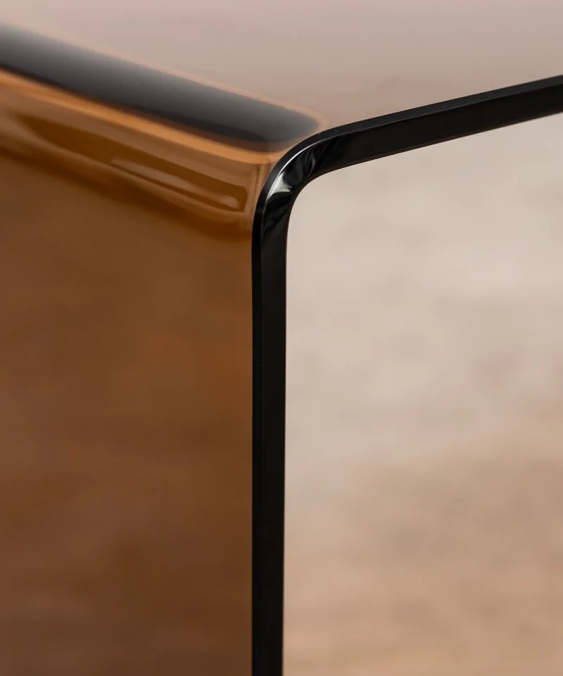 Mesa de Centro Rectangular de Cristal Templado Cheval (100 cm)