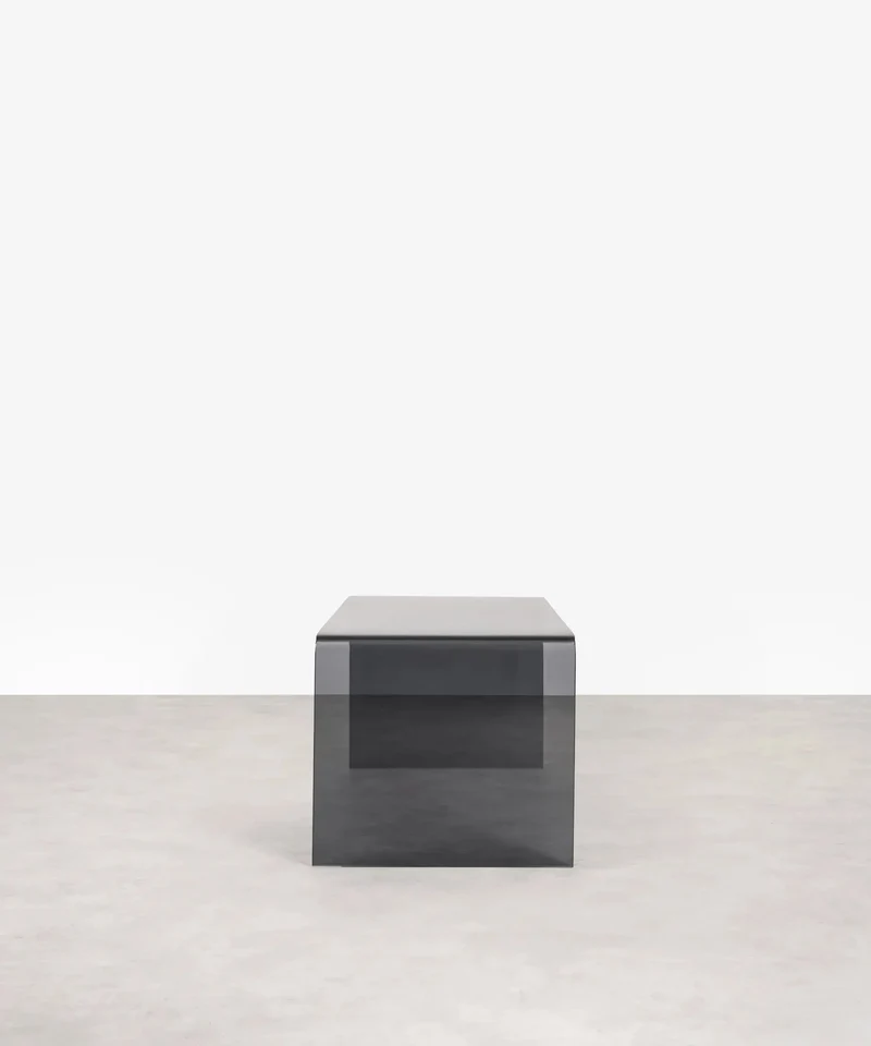 Mesa de Centro Rectangular de Cristal Templado Cheval (100 cm)