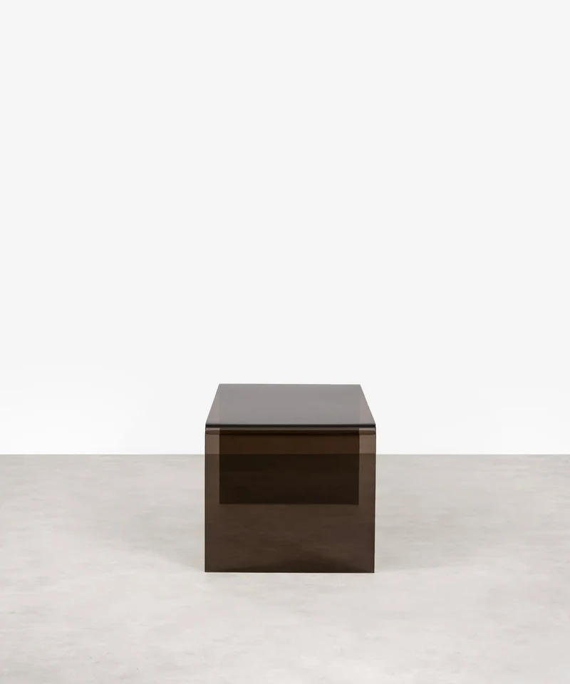 Mesa de Centro Rectangular de Cristal Templado Cheval (100 cm)