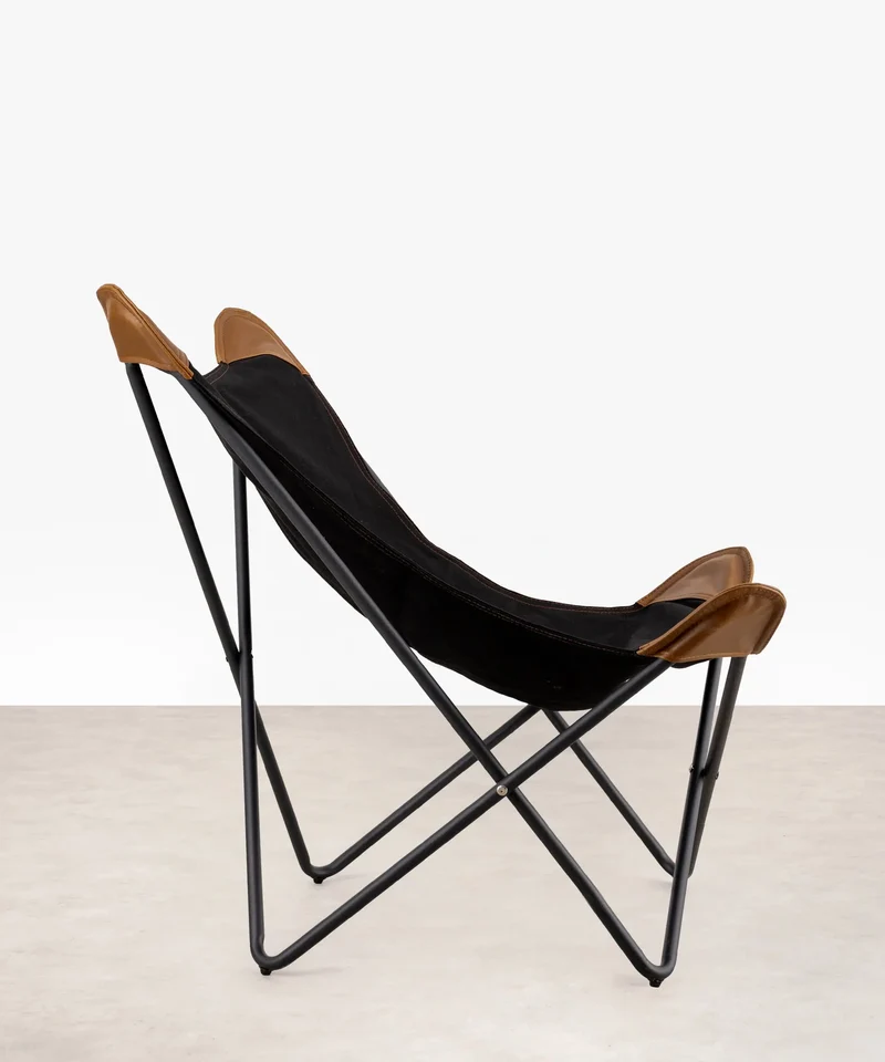 Silla en Tela y Metal Butterfly Wax