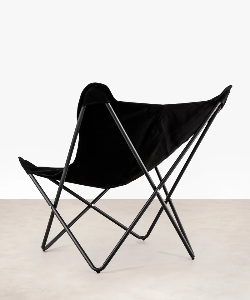 Silla en Tela y Metal Butterfly Wax