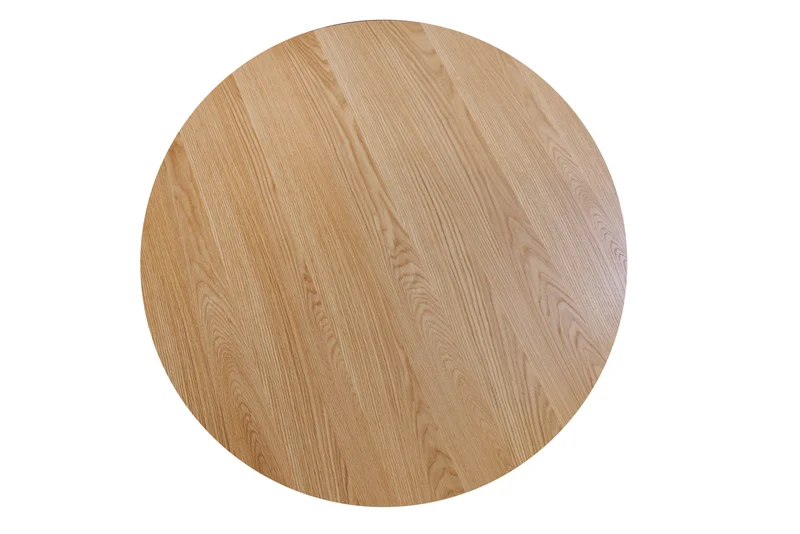 Table à manger ronde VALHALLA WOOD 120cm piètement pilier en chêne naturel