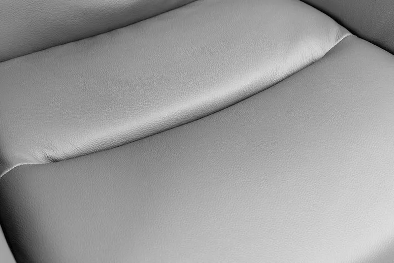 Chaise pivotante design BIG GEORGE taupe cuir véritable microfibre avec accoudoirs Rétro