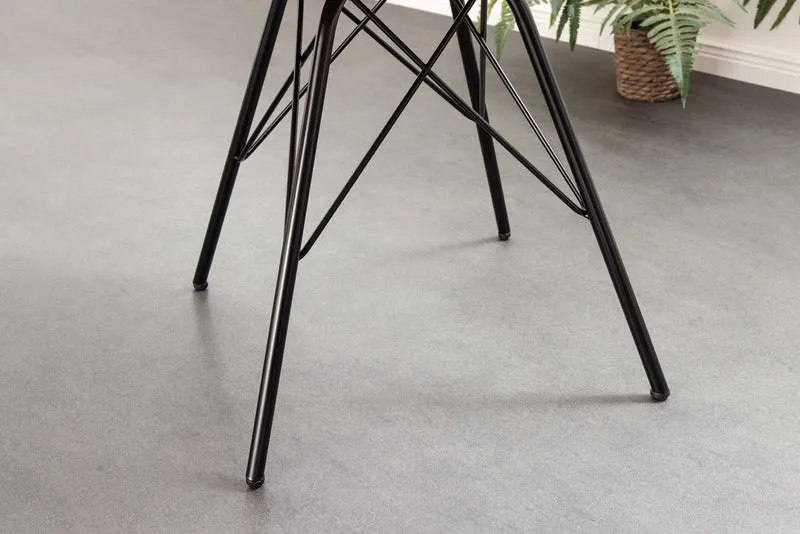 Lot de 2x chaises rétro SCANDINAVIA MEISTERSTÜCK gris