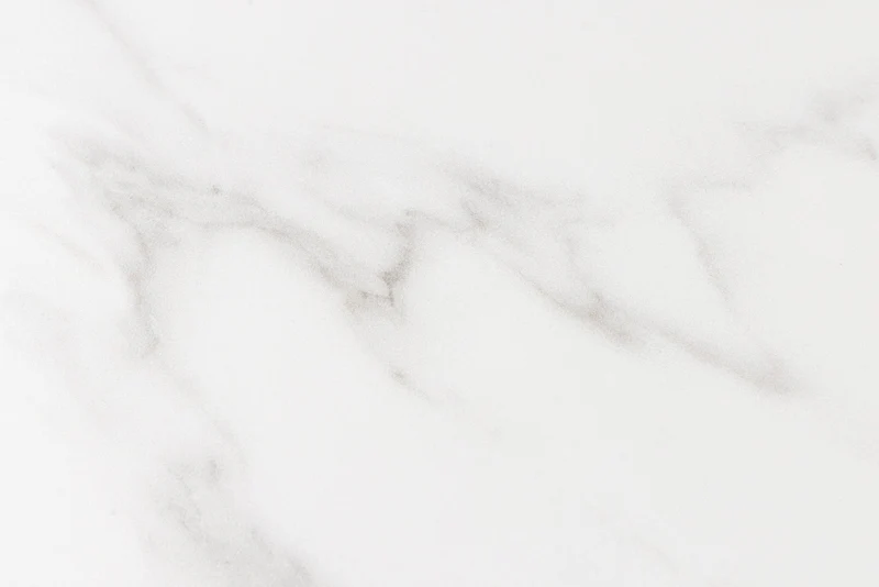 Table à manger MILANO 180 cm marbre blanc céramique structure métal noir