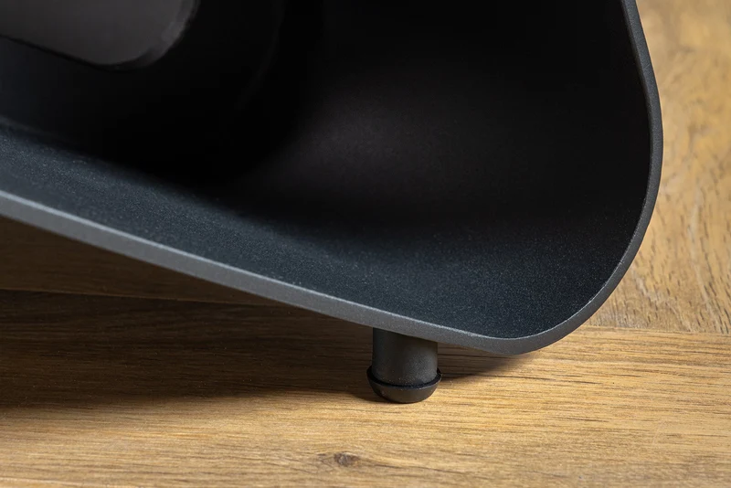 Table à manger extensible INFINITY 180-260cm taupe céramique marbre noir métal