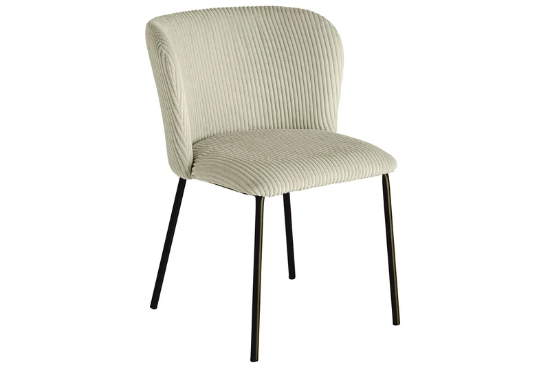 Lot de 2x chaises design LYON cordon menthe pieds métal noir
