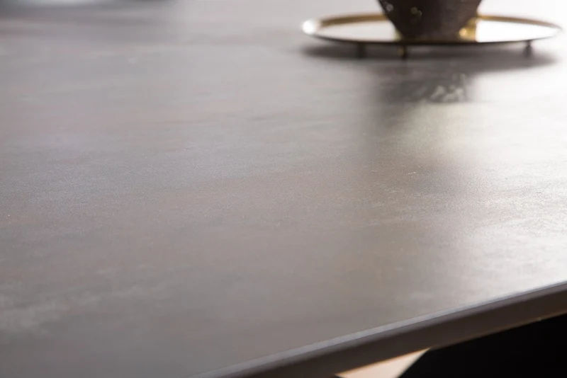 Table à manger extensible PROMETHEUS 180-220-260cm en céramique de lave fabriquée en Italie