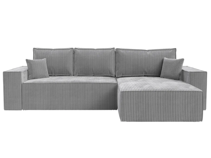 Canapé d'angle convertible velours côtelé doux Rivoli