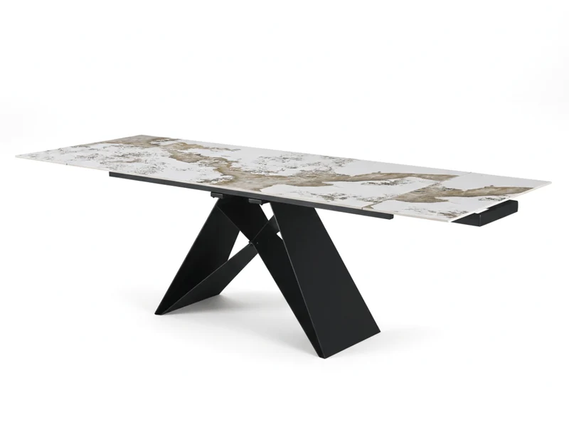Table à manger extensible MASDAR en céramique – 180 cm fermée / 260 cm ouverte