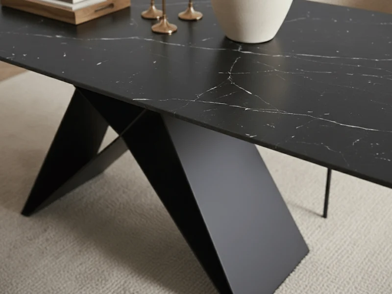 Table à manger extensible MASDAR en céramique – 180 cm fermée / 260 cm ouverte