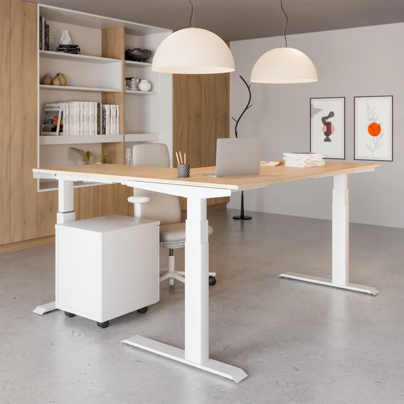 Bureau d'Angle 90 FLEX - Electrique Assis-debout