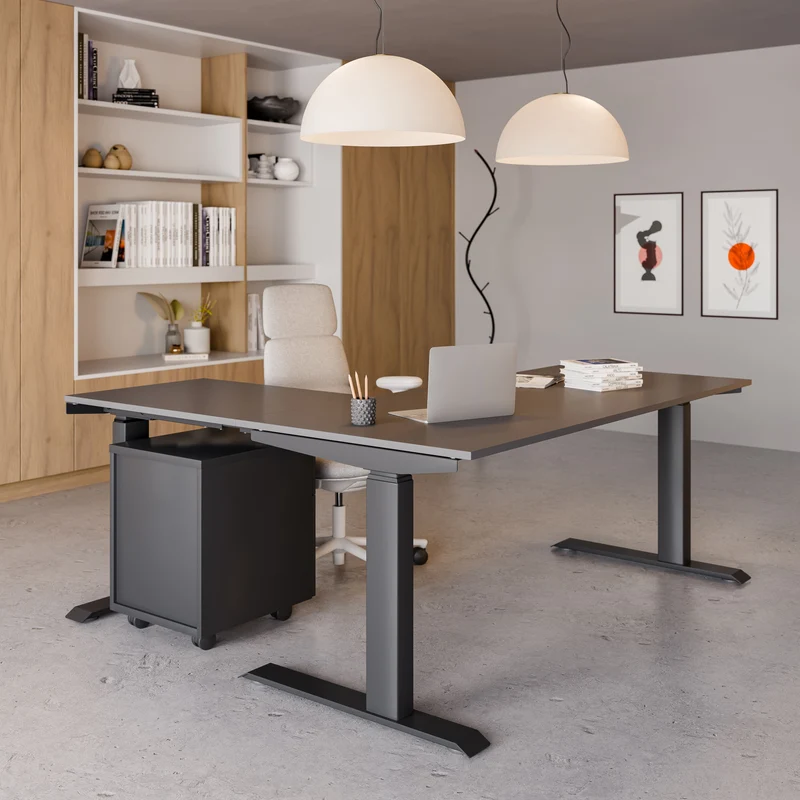 Bureau d'Angle 90 FLEX - Electrique Assis-debout