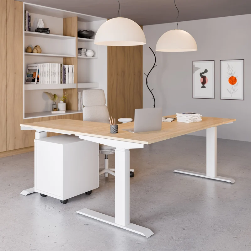 Bureau d'Angle 90 FLEX - Electrique Assis-debout