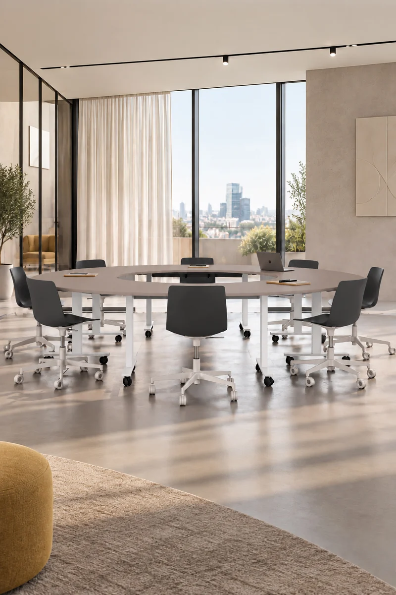 Pack Premium : Configuration circulaire Pop Folding – 4 tables