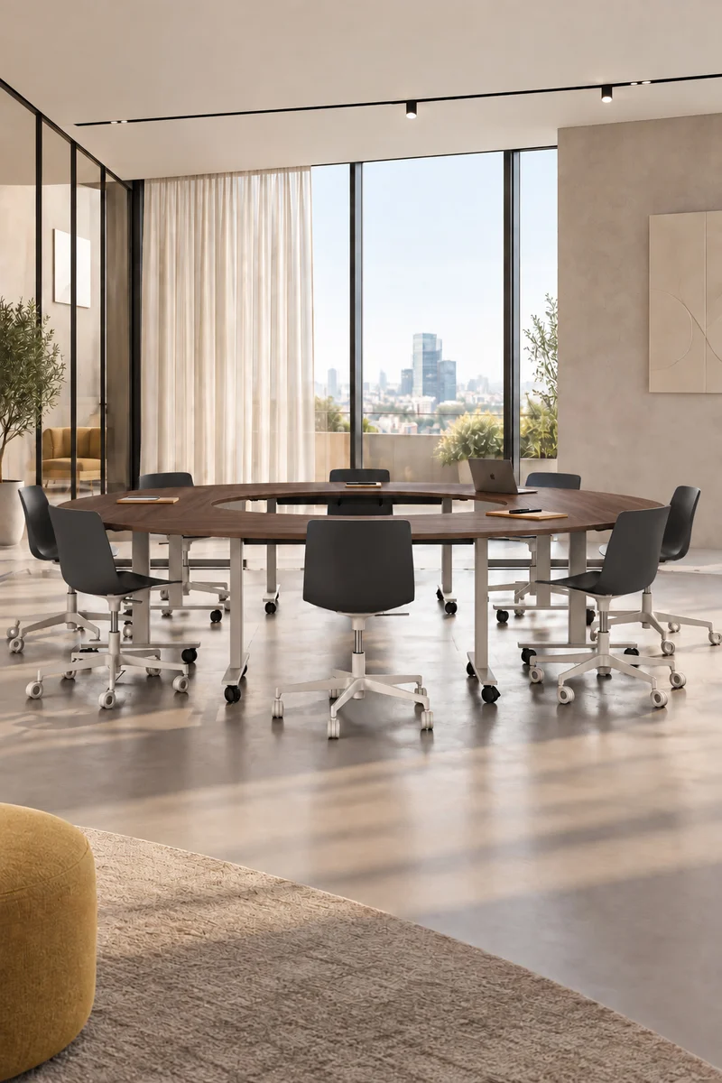 Pack Premium : Configuration circulaire Pop Folding – 4 tables
