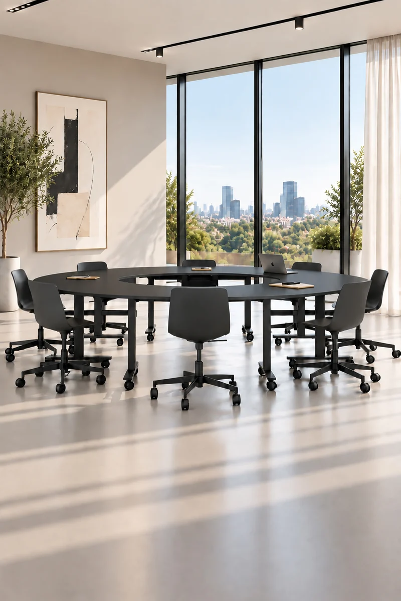 Pack Premium : Configuration circulaire Pop Folding – 4 tables