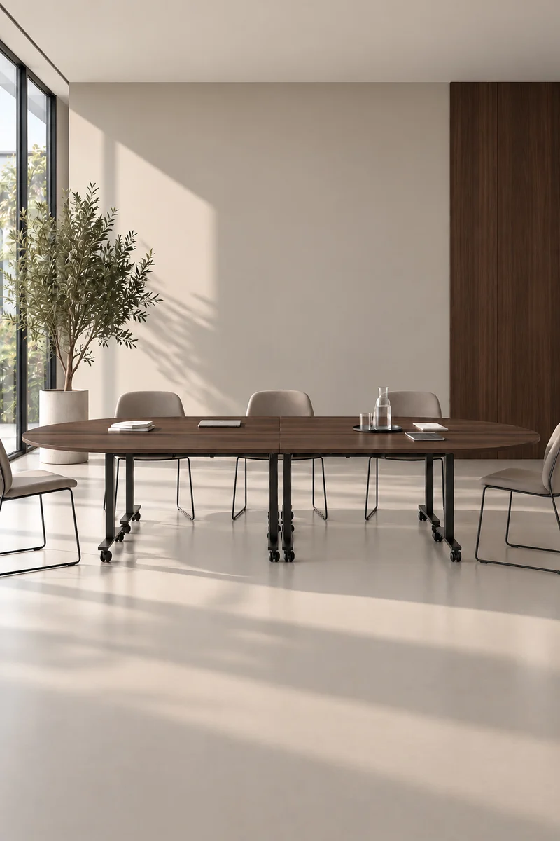 Pack Premium : Configuration 4 tables abattantes d’angle Pop Folding