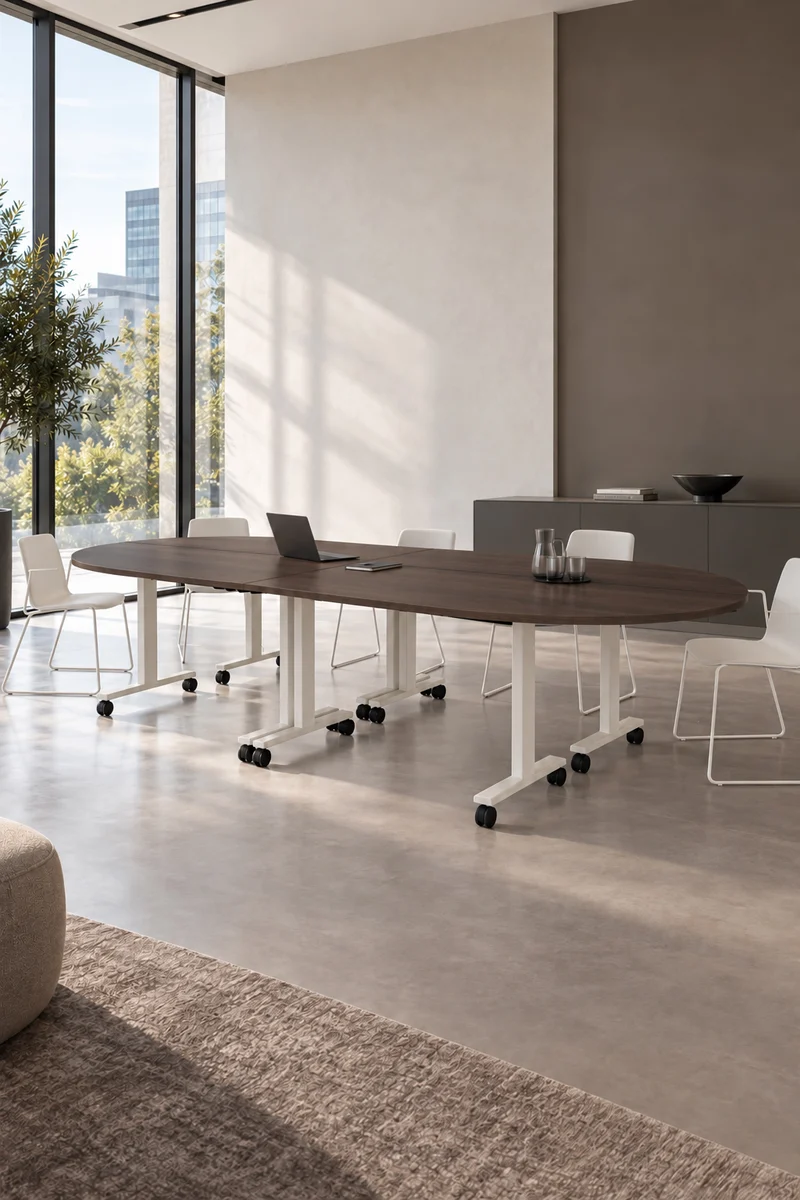Pack Premium : Configuration 4 tables abattantes d’angle Pop Folding