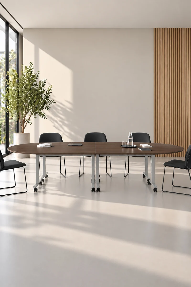 Pack Premium : Configuration 4 tables abattantes d’angle Pop Folding