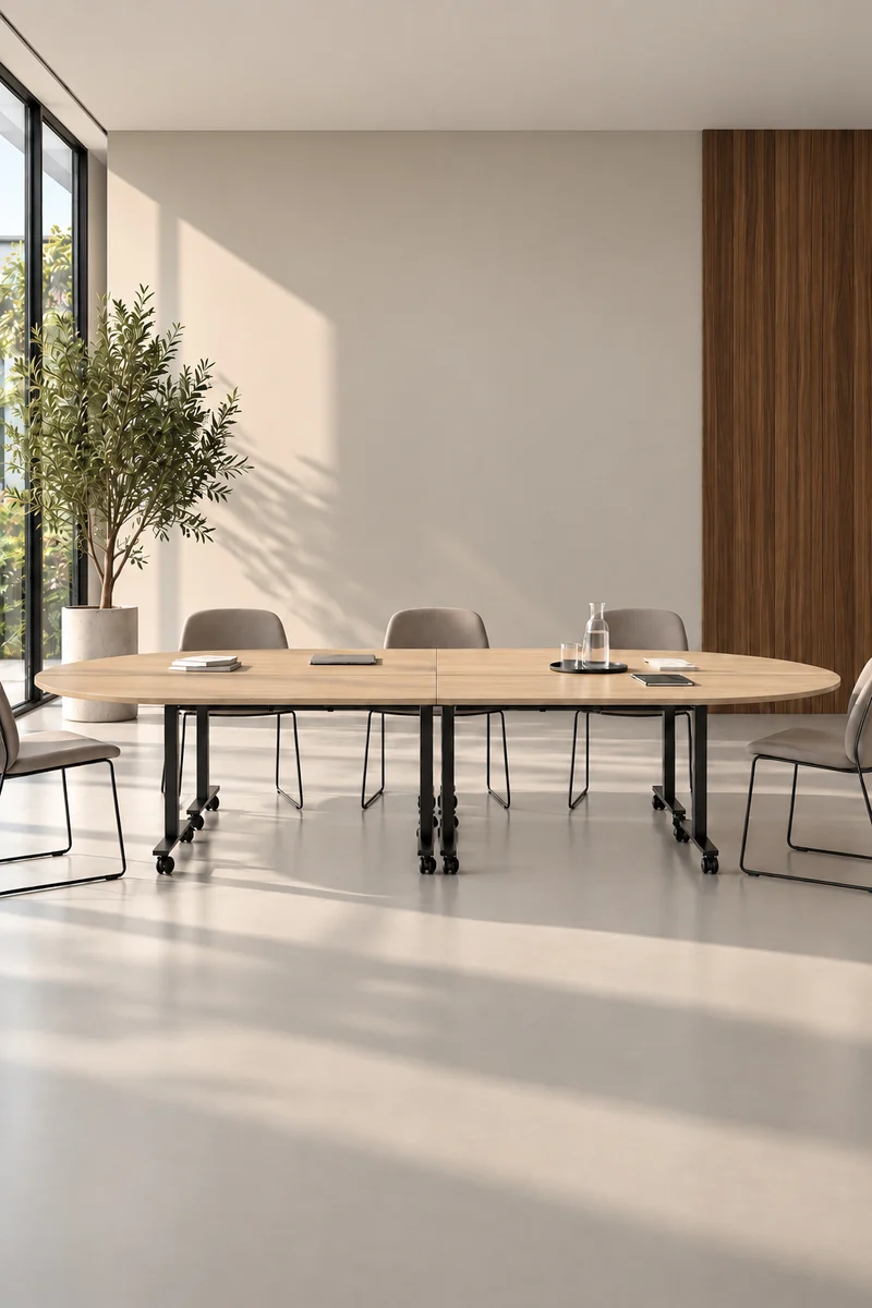 Pack Premium : Configuration 4 tables abattantes d’angle Pop Folding