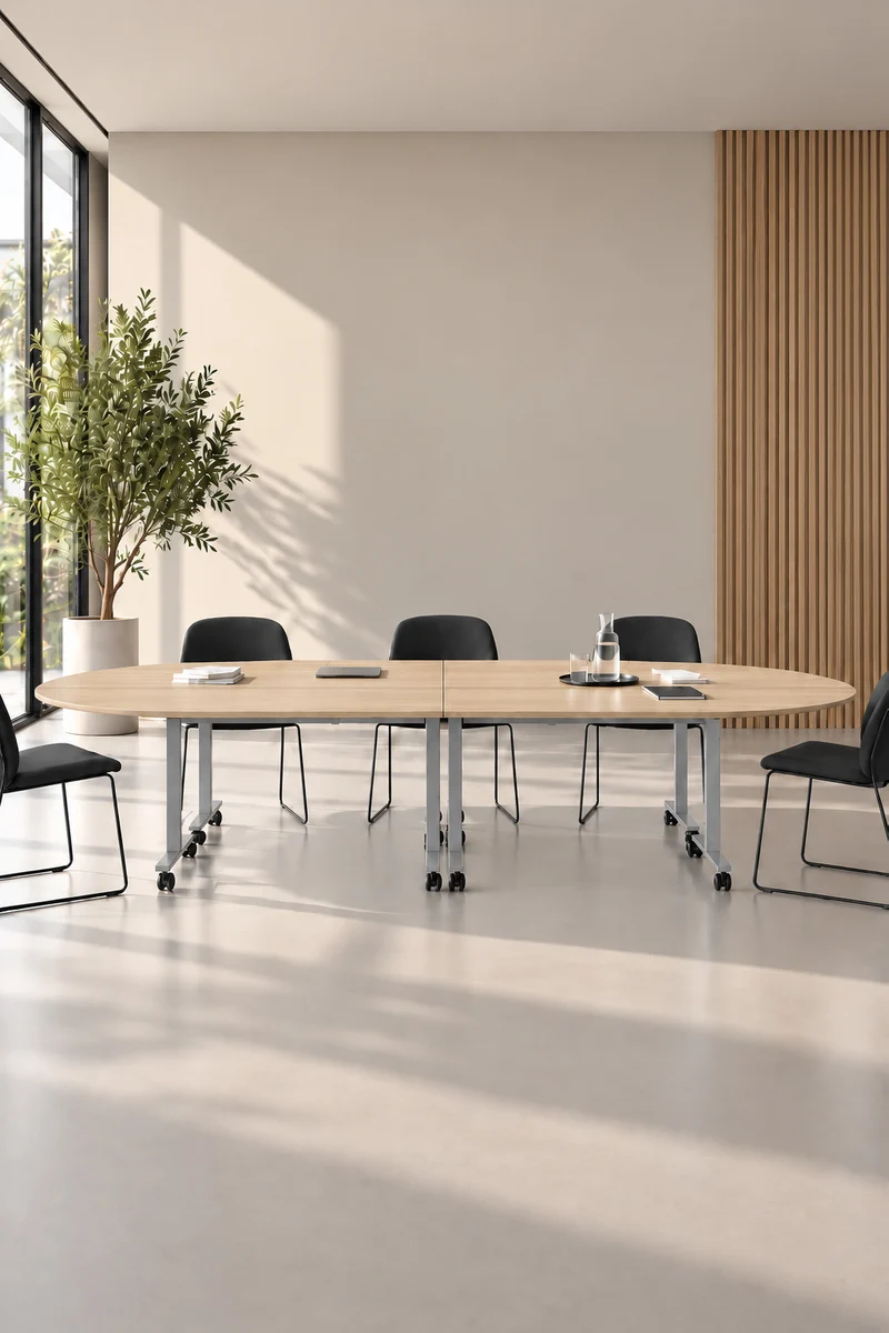 Pack Premium : Configuration 4 tables abattantes d’angle Pop Folding