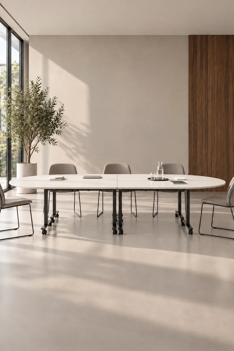 Pack Premium : Configuration 4 tables abattantes d’angle Pop Folding