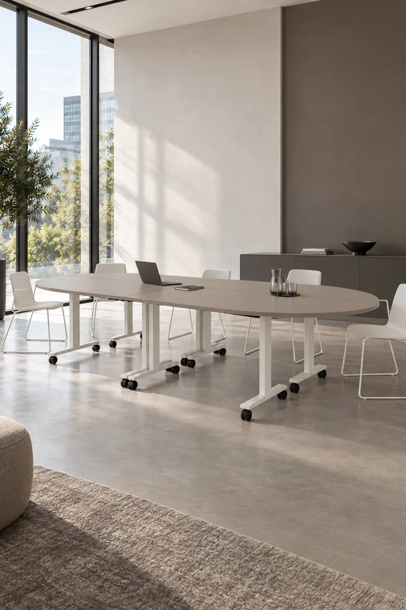 Pack Premium : Configuration 4 tables abattantes d’angle Pop Folding