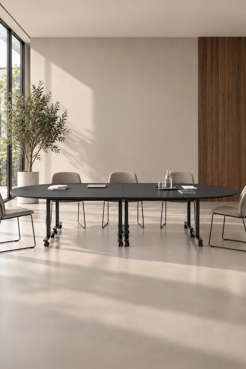 Pack Premium : Configuration 4 tables abattantes d’angle Pop Folding