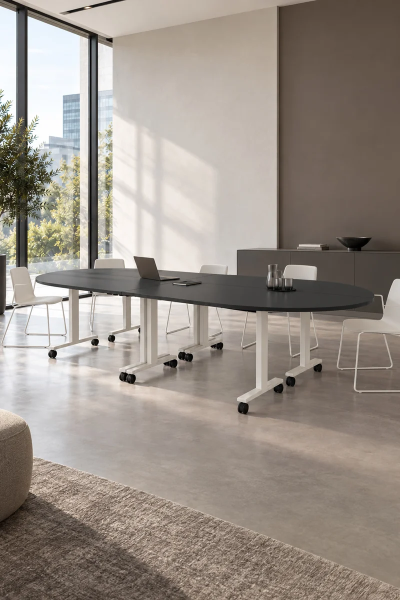Pack Premium : Configuration 4 tables abattantes d’angle Pop Folding
