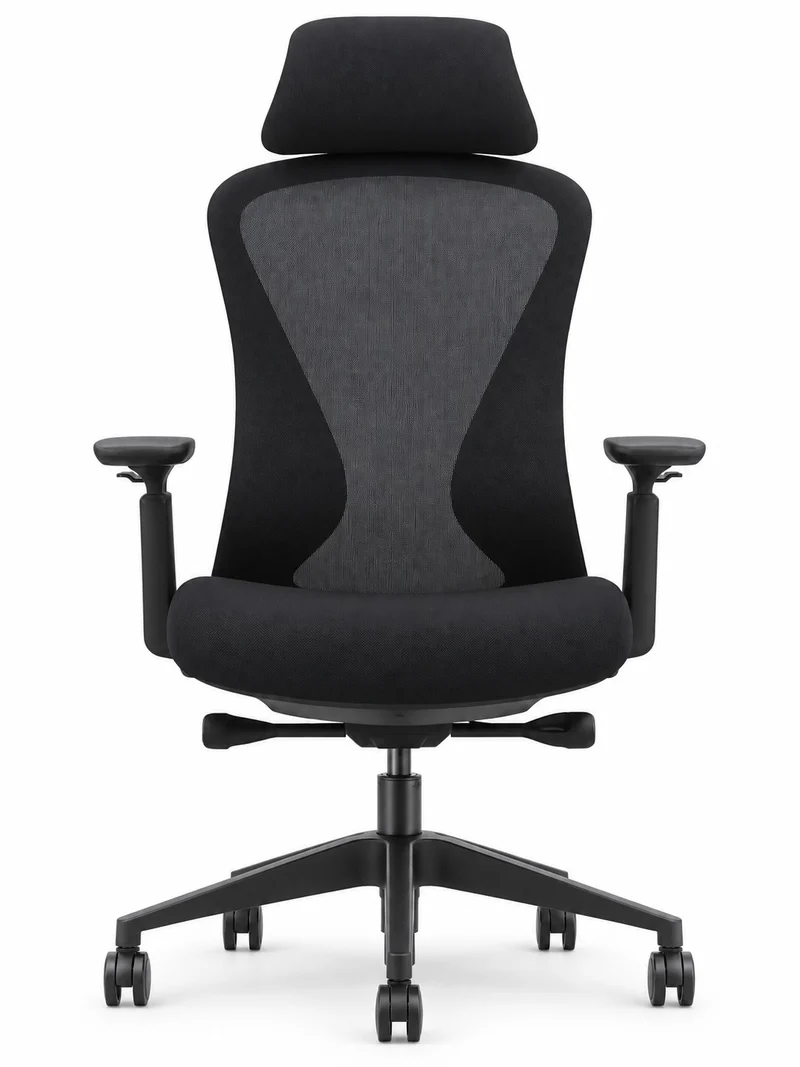 Fauteuil de bureau Designer ergonomique – Appui-tête et accoudoirs 3D