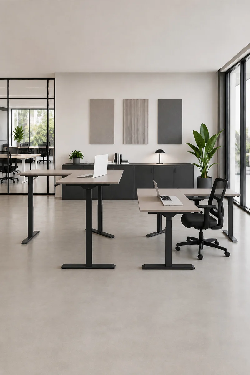 Bureau d'Angle Assis Debout Électrique Professionnel Pop AD | Frezza