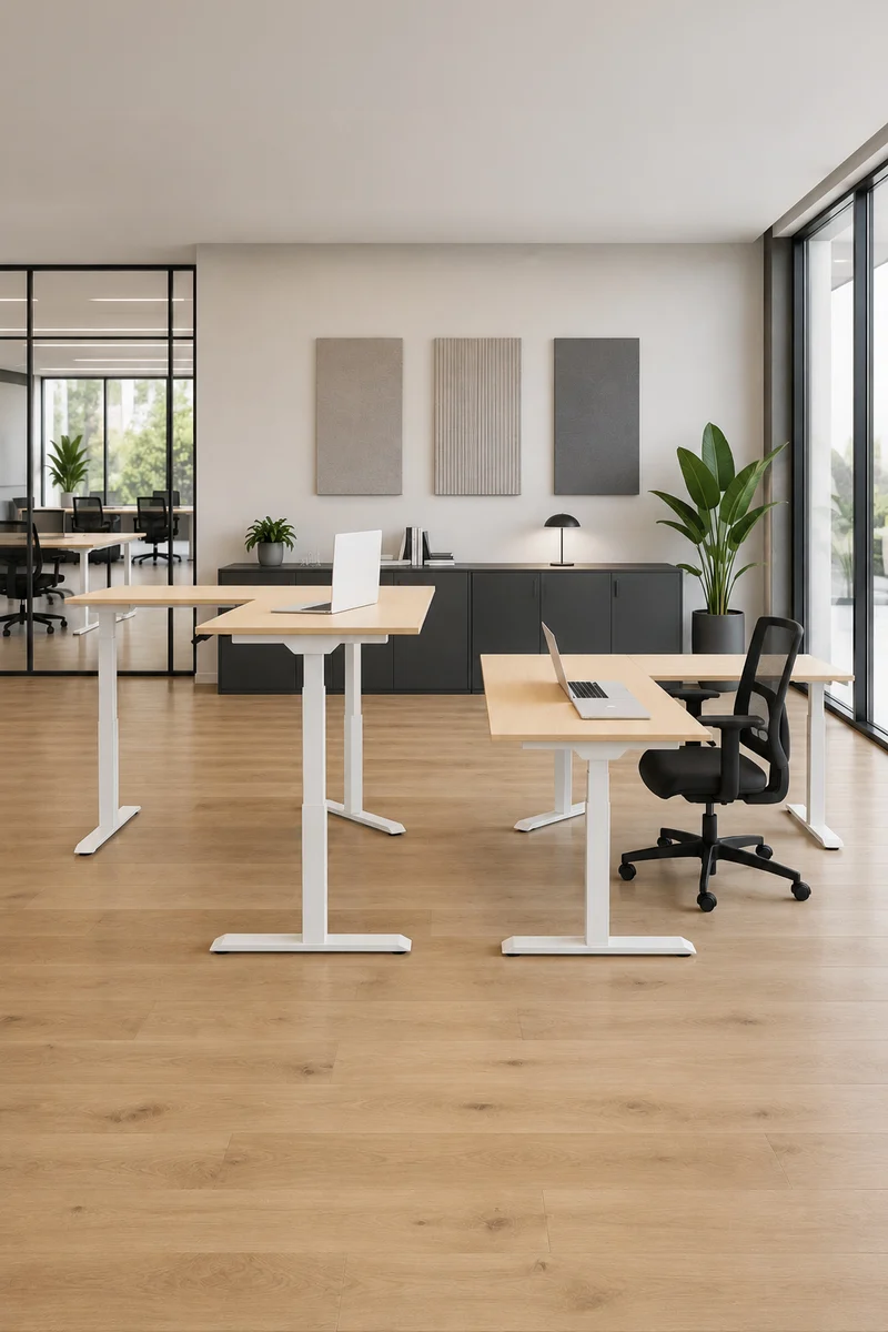 Bureau d'Angle Assis Debout Électrique Professionnel Pop AD | Frezza