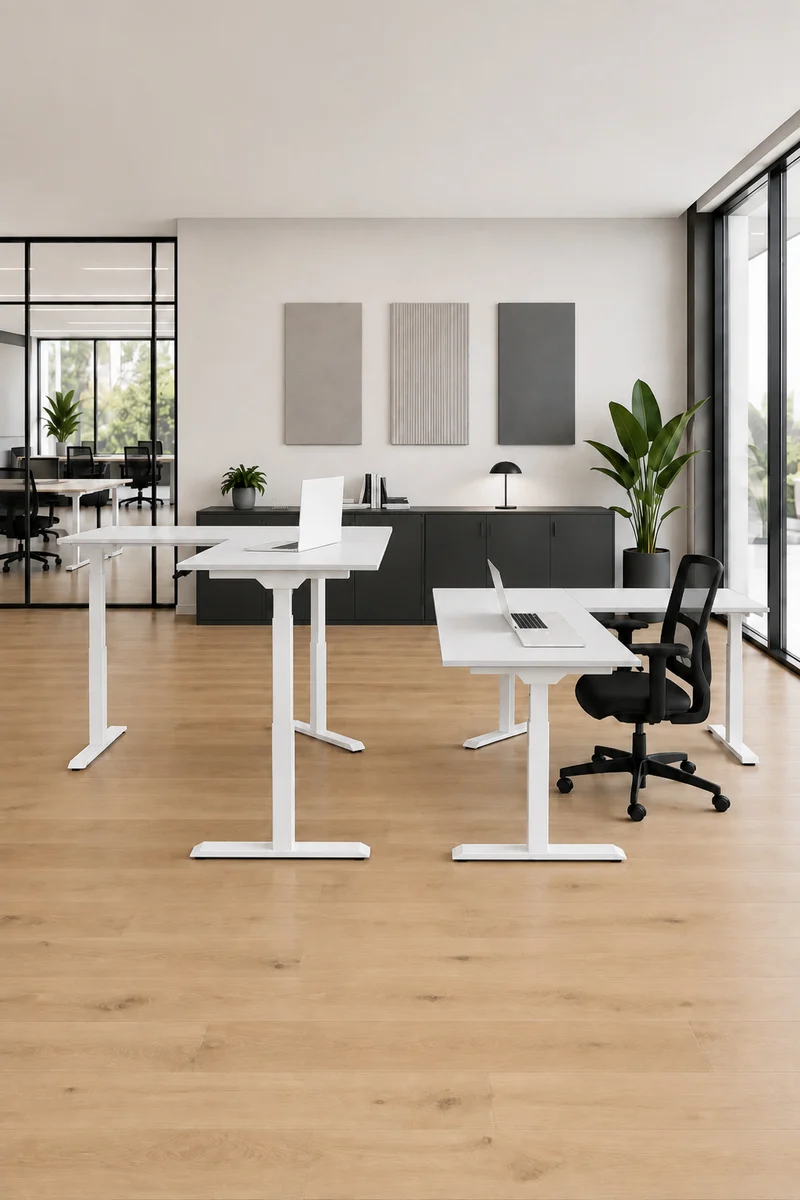 Bureau d'Angle Assis Debout Électrique Professionnel Pop AD | Frezza