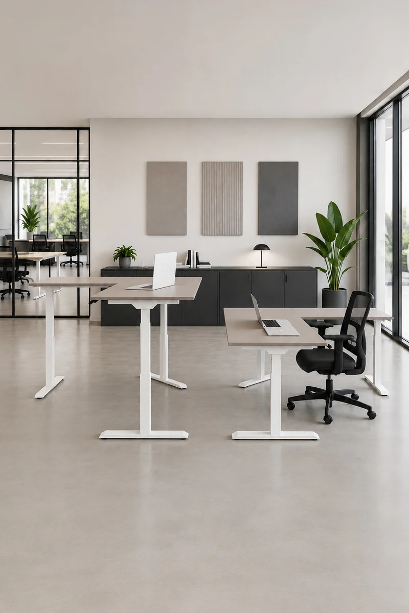 Bureau d'Angle Assis Debout Électrique Professionnel Pop AD | Frezza