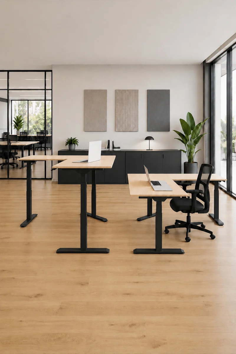 Bureau d'Angle Assis Debout Électrique Professionnel Pop AD | Frezza