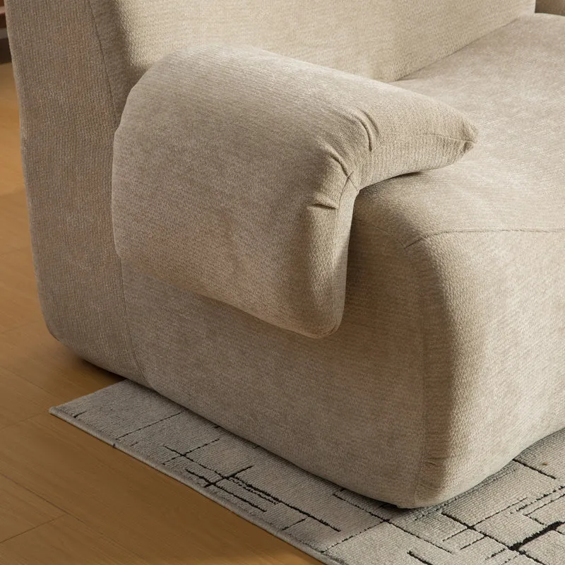Canapé modulaire chenille kaki 3 place