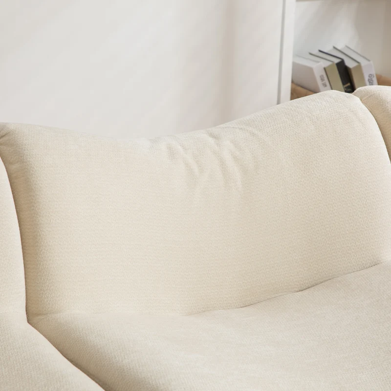 Canapé modulaire chenille beige 2 places
